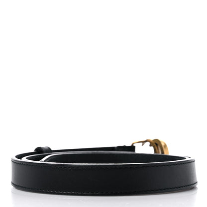 Gucci Calfskin Double G 20mm Belt 80 32 Black 2 of 5