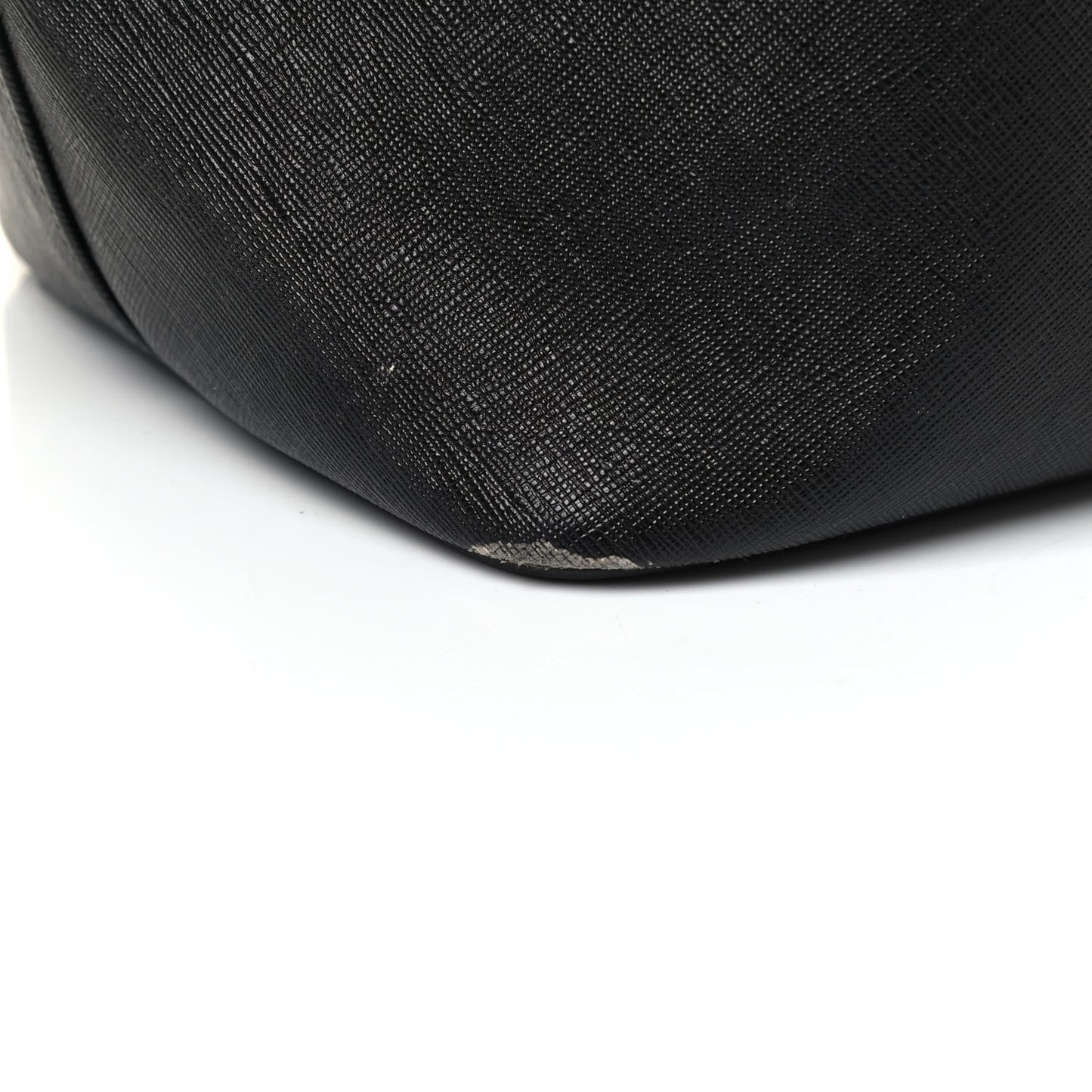 Textured Coated Canvas Panther Print Large Antigona Tote Black