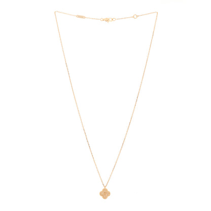 Van Cleef & Arpels 18K Rose Gold Sweet Alhambra Pendant Necklace 3 of 7