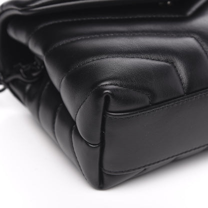 Saint Laurent Calfskin Y Quilted Monogram Toy Loulou Crossbody Bag Black 10 of 11