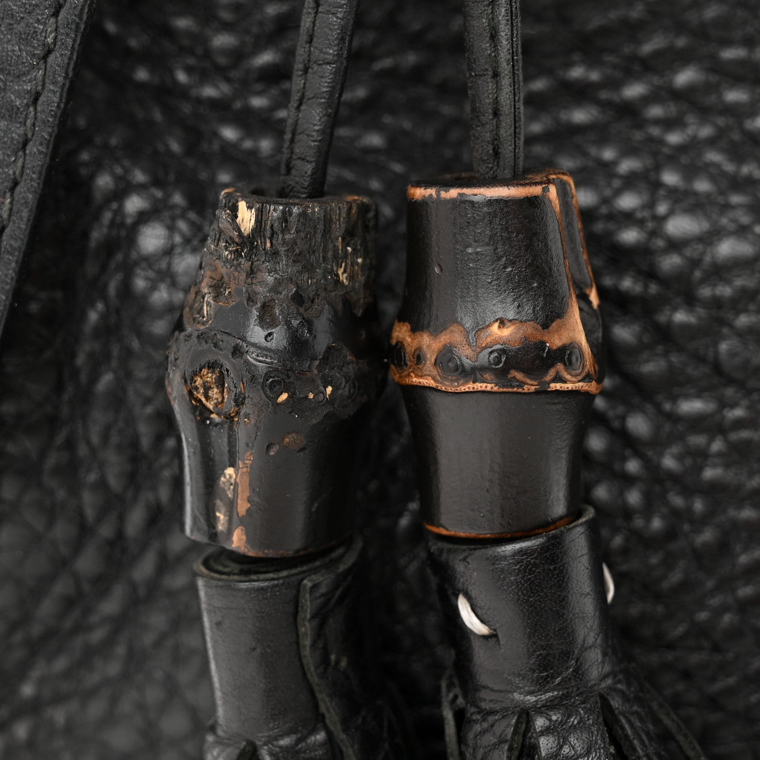 Gucci Calfskin Small Bamboo Shopper Tote Black 17 of 20