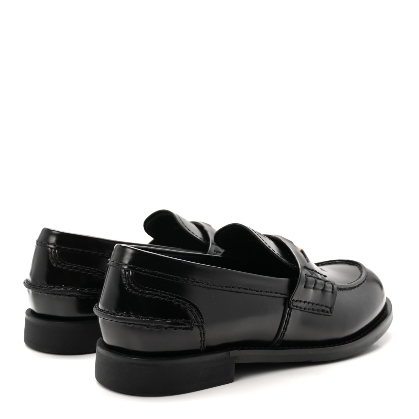 Spazzolato Penny Loafers 37 Black