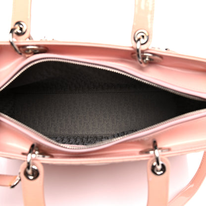 Christian Dior Patent Cannage Large Lady Dior Light Pink 5 of 13