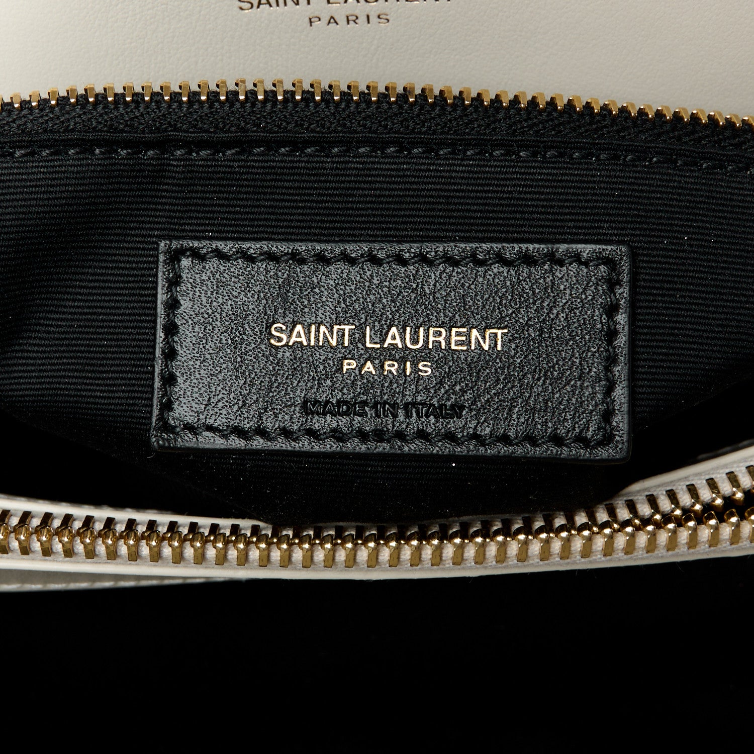 Saint Laurent Calfskin Y Quilted Monogram Medium Loulou Chain Satchel Crema Soft 7 of 11