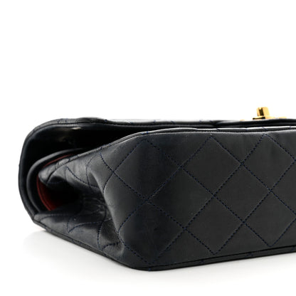 Chanel Lambskin Quilted Small Double Flap Navy 10 of 14