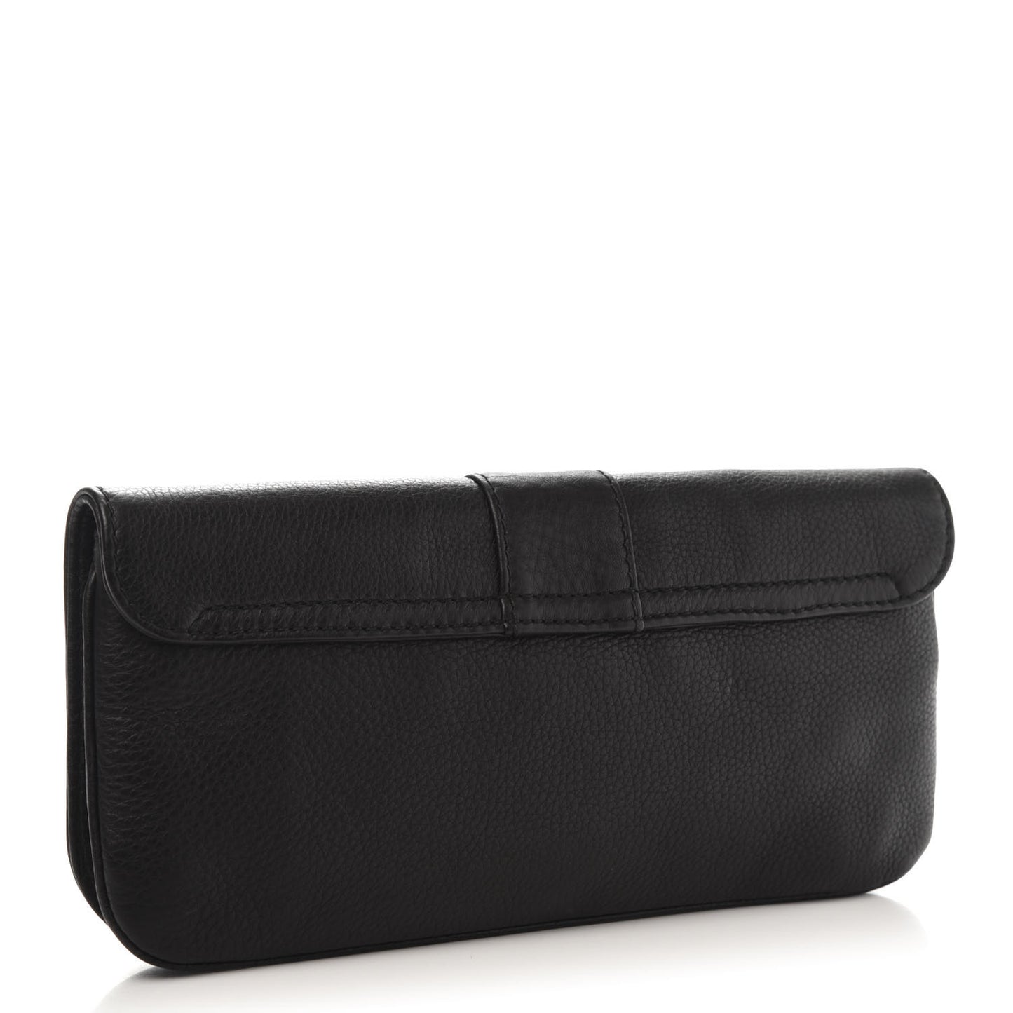 Calfskin Greenwich Clutch Black