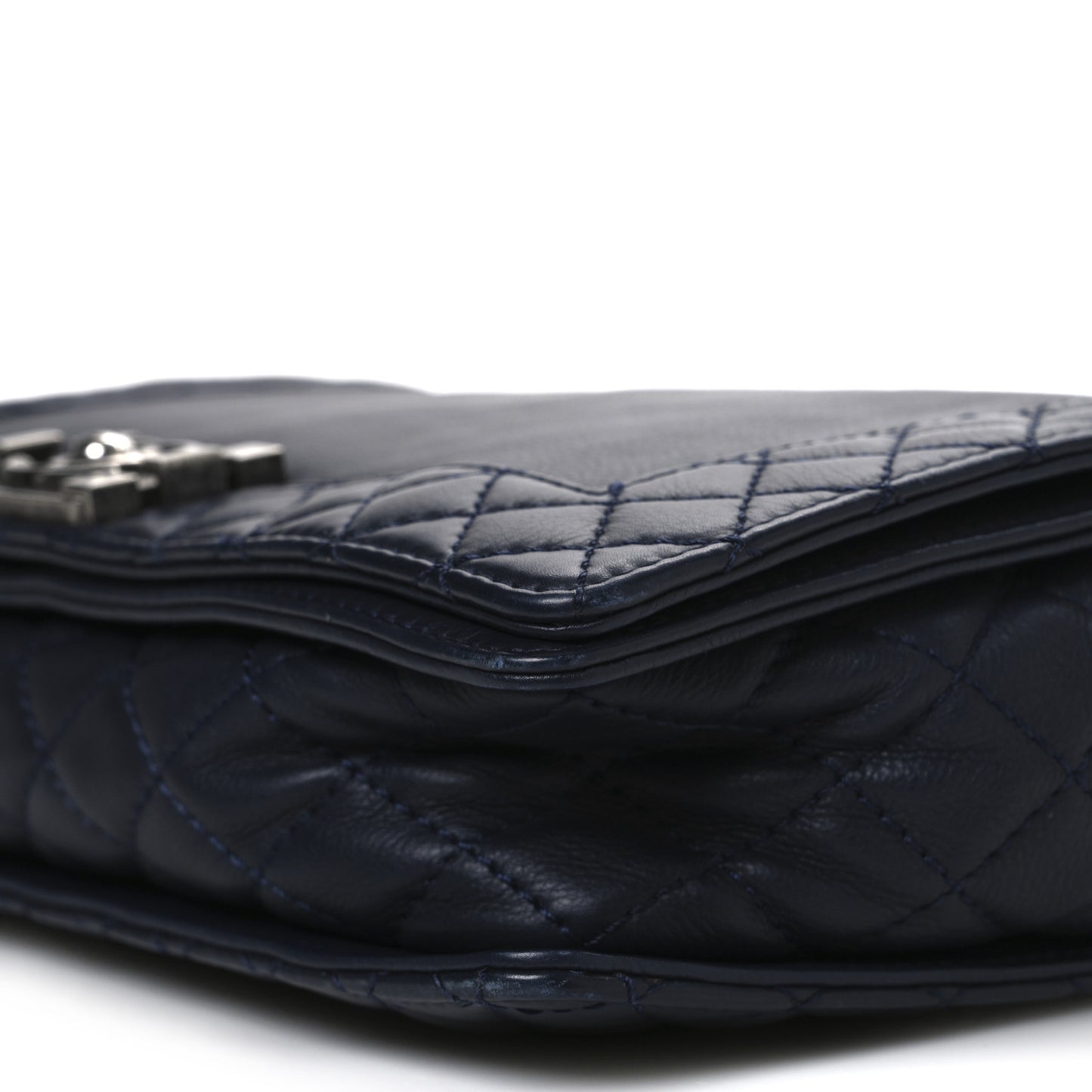 Calfskin New Medium Boy Reverso Flap Navy