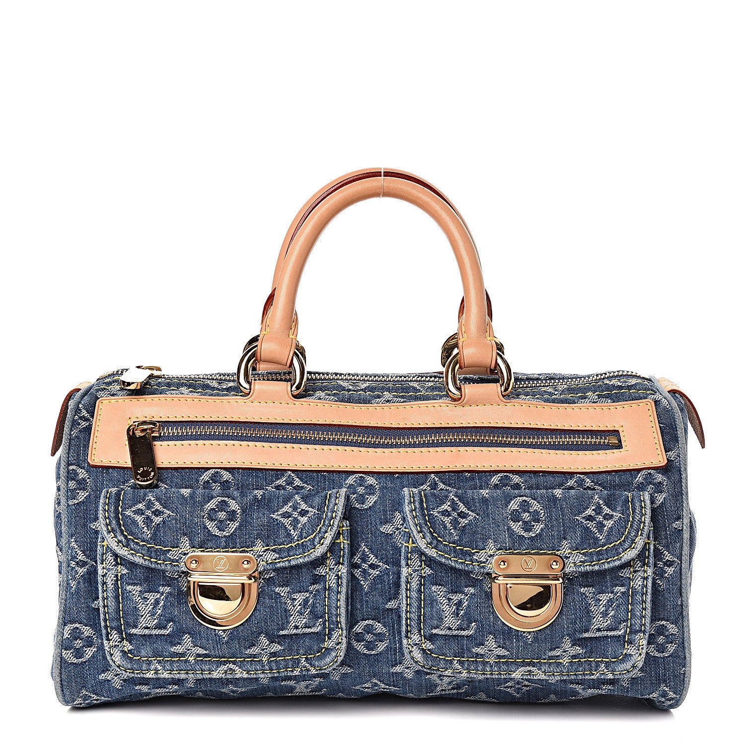 Louis Vuitton Monogram Denim Neo Speedy Blue 1 of 10