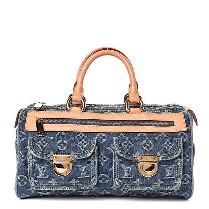 Louis Vuitton Monogram Denim Neo Speedy Blue 1 of 10