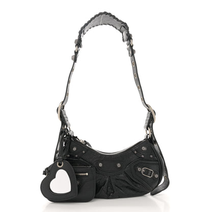 Balenciaga Agneau Arena Le Cagole Shoulder Bag XS Black 3 of 12