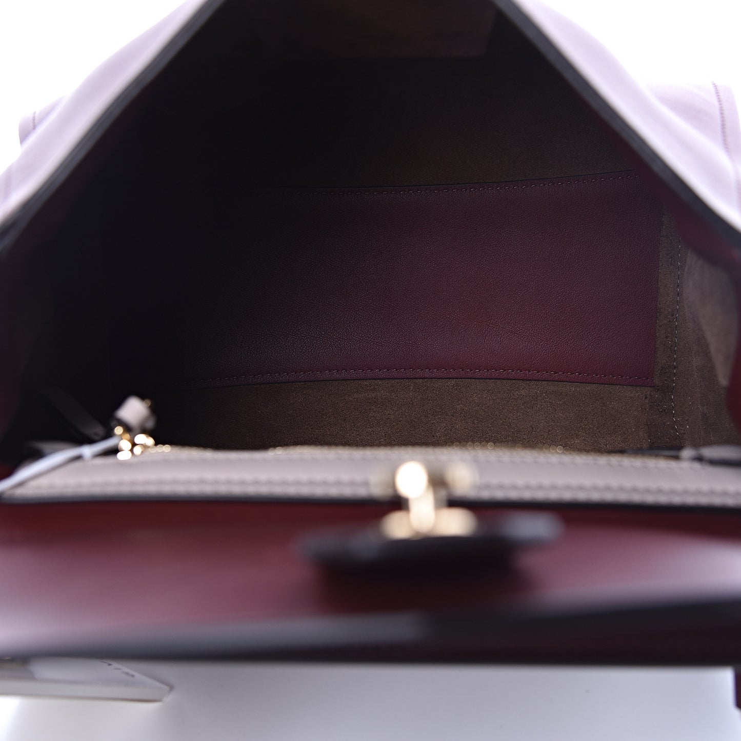 Calfskin Small Mystic Shoulder Bag Aubergine