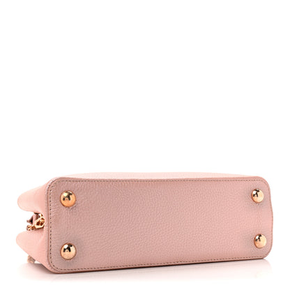 Louis Vuitton Metallic Taurillon Capucines BB Pearly Pink 4 of 10