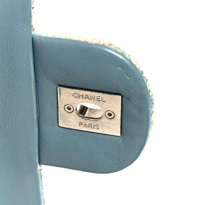 Chanel Sequin Large Waterfall Flap Light Blue 7 of 11