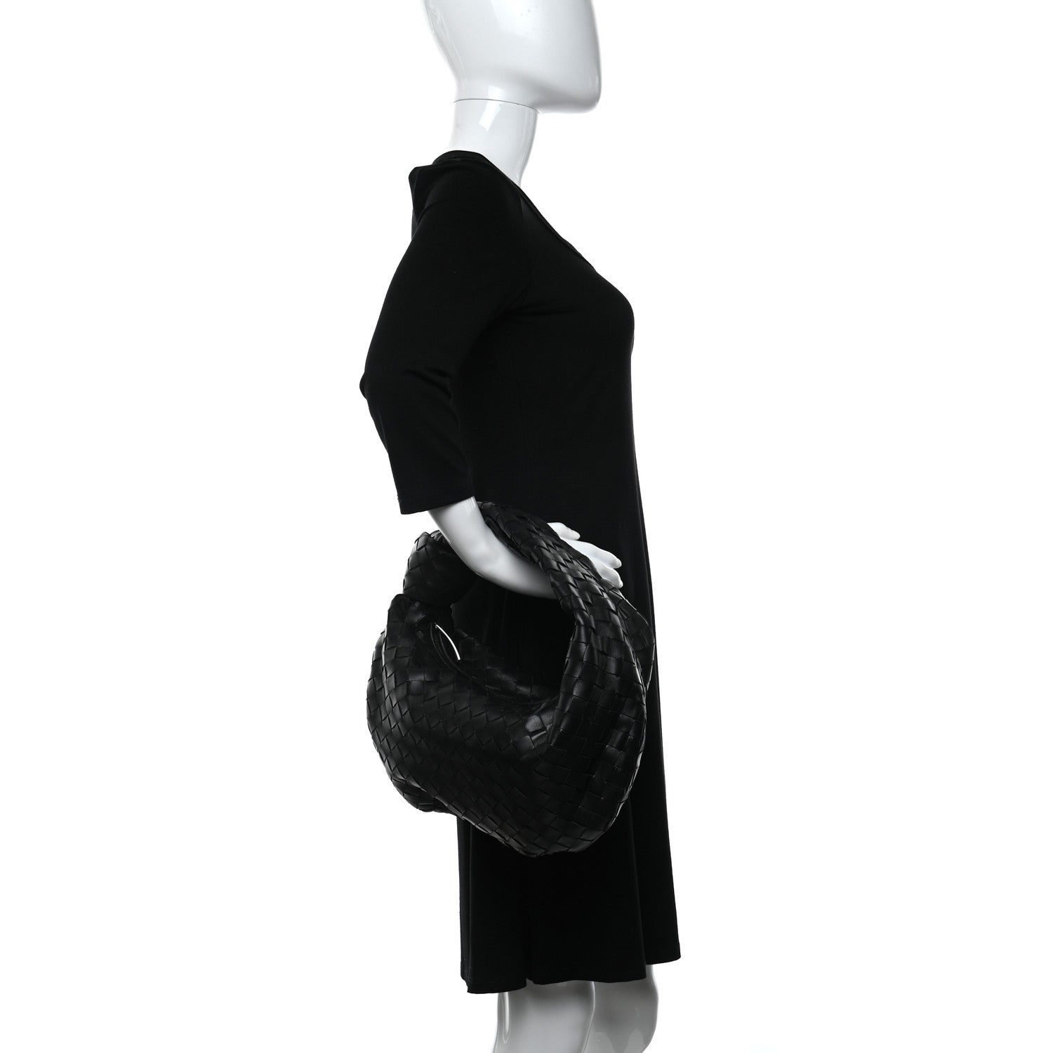 Bottega Veneta Nappa Intrecciato Teen Jodie Hobo Black 2 of 9