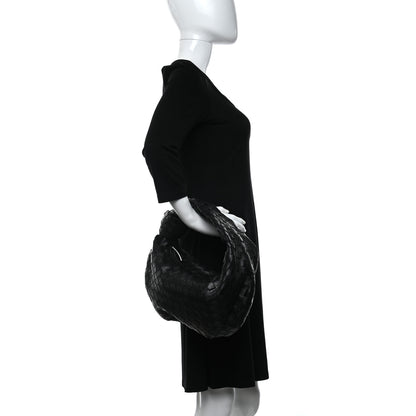 Bottega Veneta Nappa Intrecciato Teen Jodie Hobo Black 2 of 9
