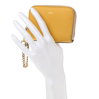 Chloe Lambskin Baylee Zip Around Card Holder Wallet Desert Island Sunray 2 of 8