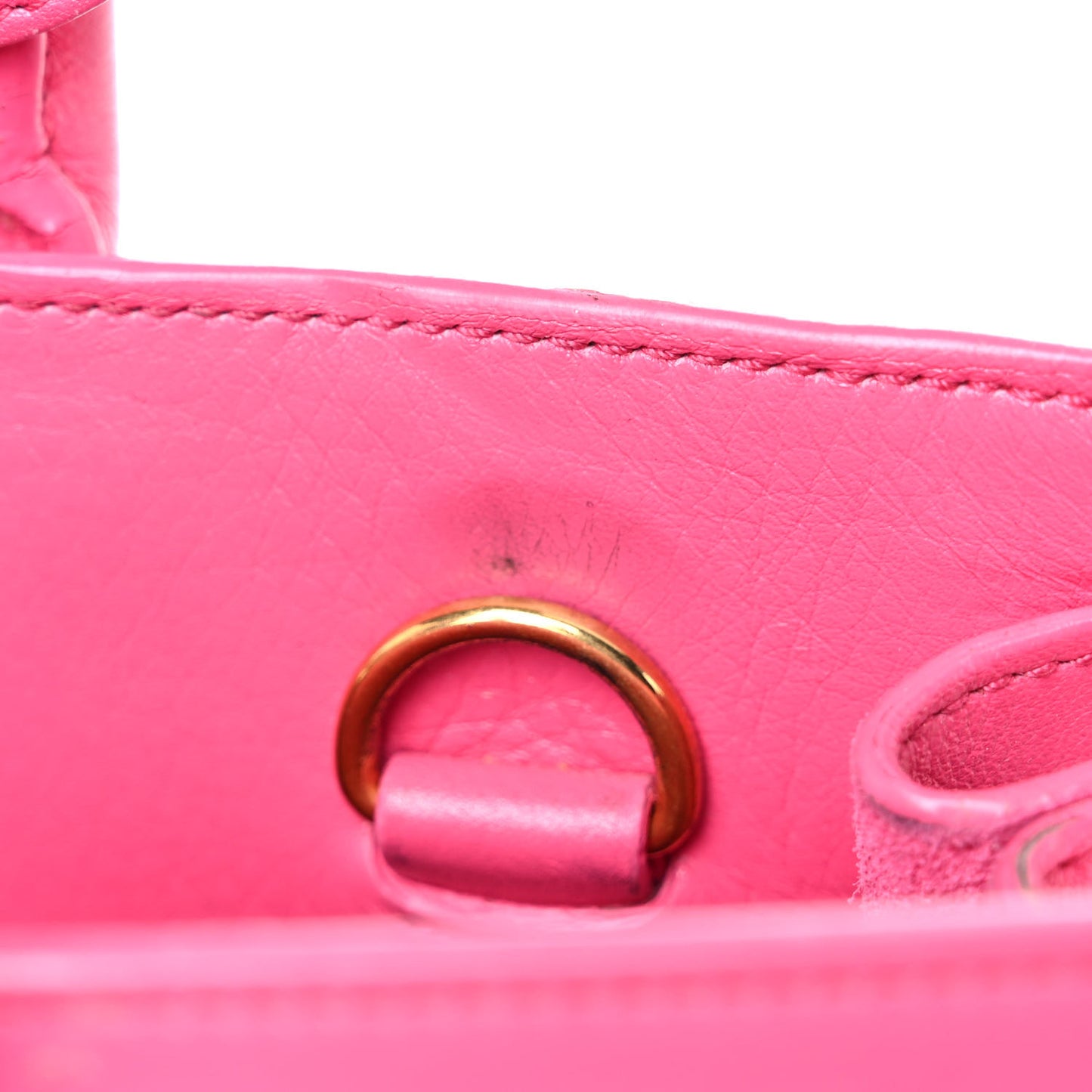 Calfskin Nano Sac De Jour Lipstick Fuchsia