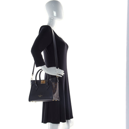 Louis Vuitton Calfskin Monogram On My Side PM Black 2 of 8