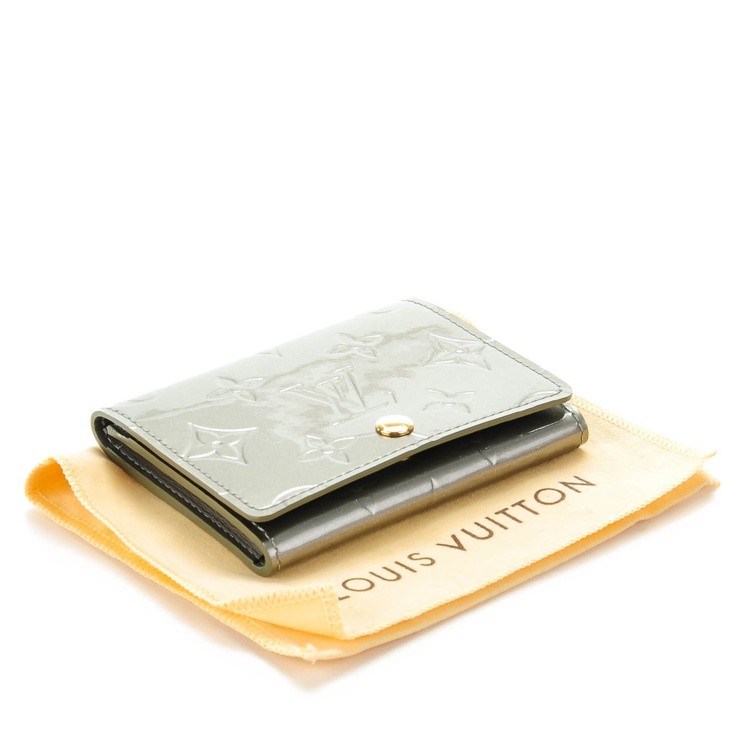 Louis Vuitton Vernis Business Card Holder Gris Art Deco 4 of 7