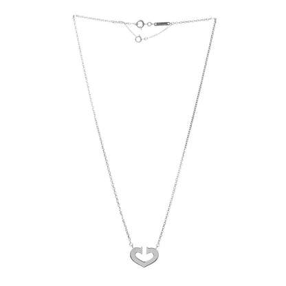 Cartier 18K White Gold Medium Hearts and Symbols Necklace 3 of 6