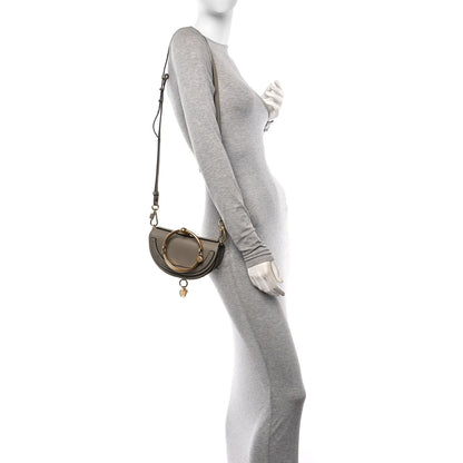 Chloe Calfskin Small Nile Bracelet Minaudiere Bag Motty Grey 2 of 14