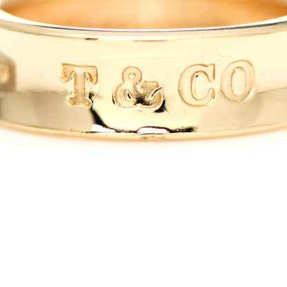 Tiffany 18K Yellow Gold 1837 Band Ring 52 6 7 of 7