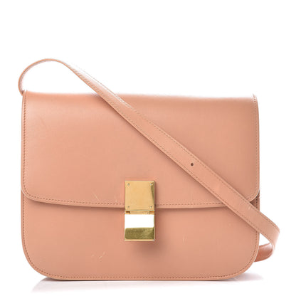 Celine Box Calfskin Medium Classic Box Flap Bag Nude 1 of 16