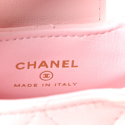 Chanel Shiny Lambskin Quilted Mini Kelly Bag Charm Light Pink 6 of 10
