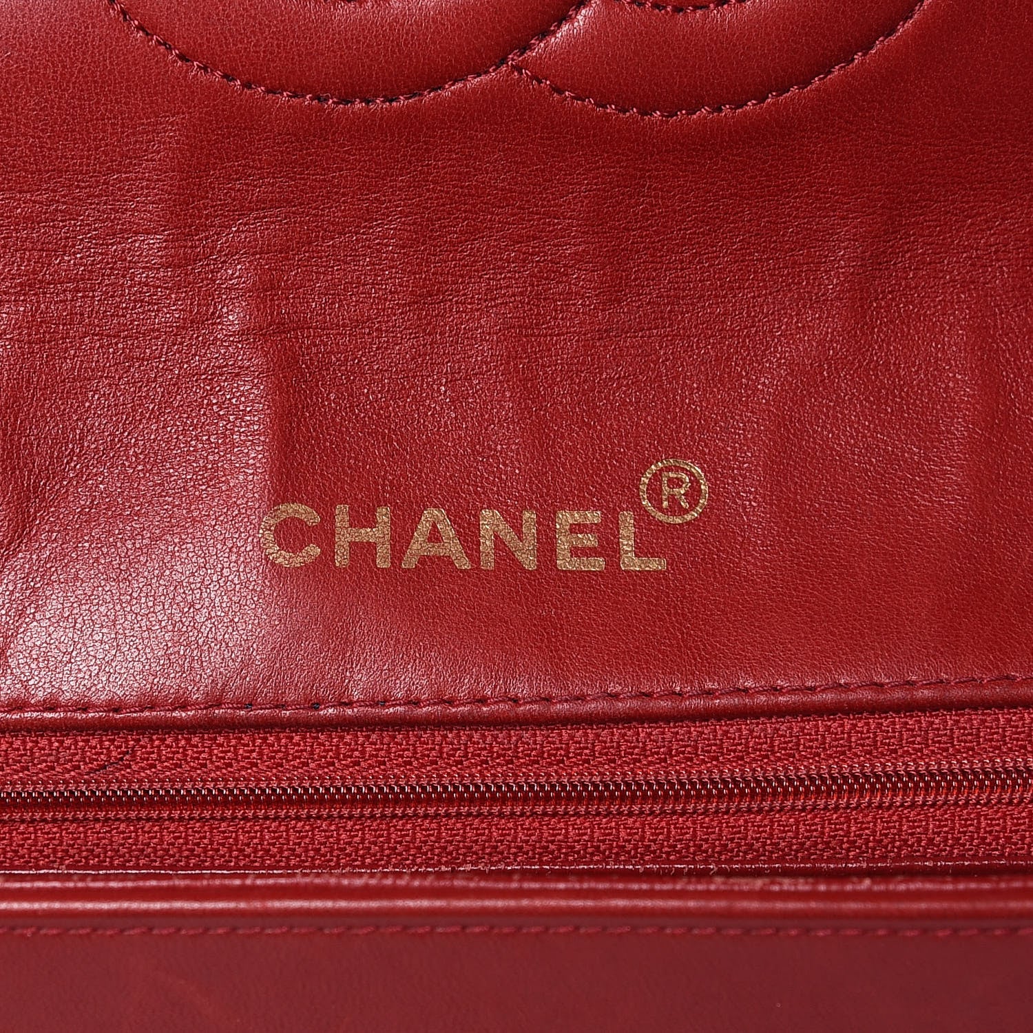 Chanel Lambskin Quilted Bi-Color Small Single Flap Red Black 7 of 22