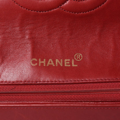 Chanel Lambskin Quilted Bi-Color Small Single Flap Red Black 7 of 22