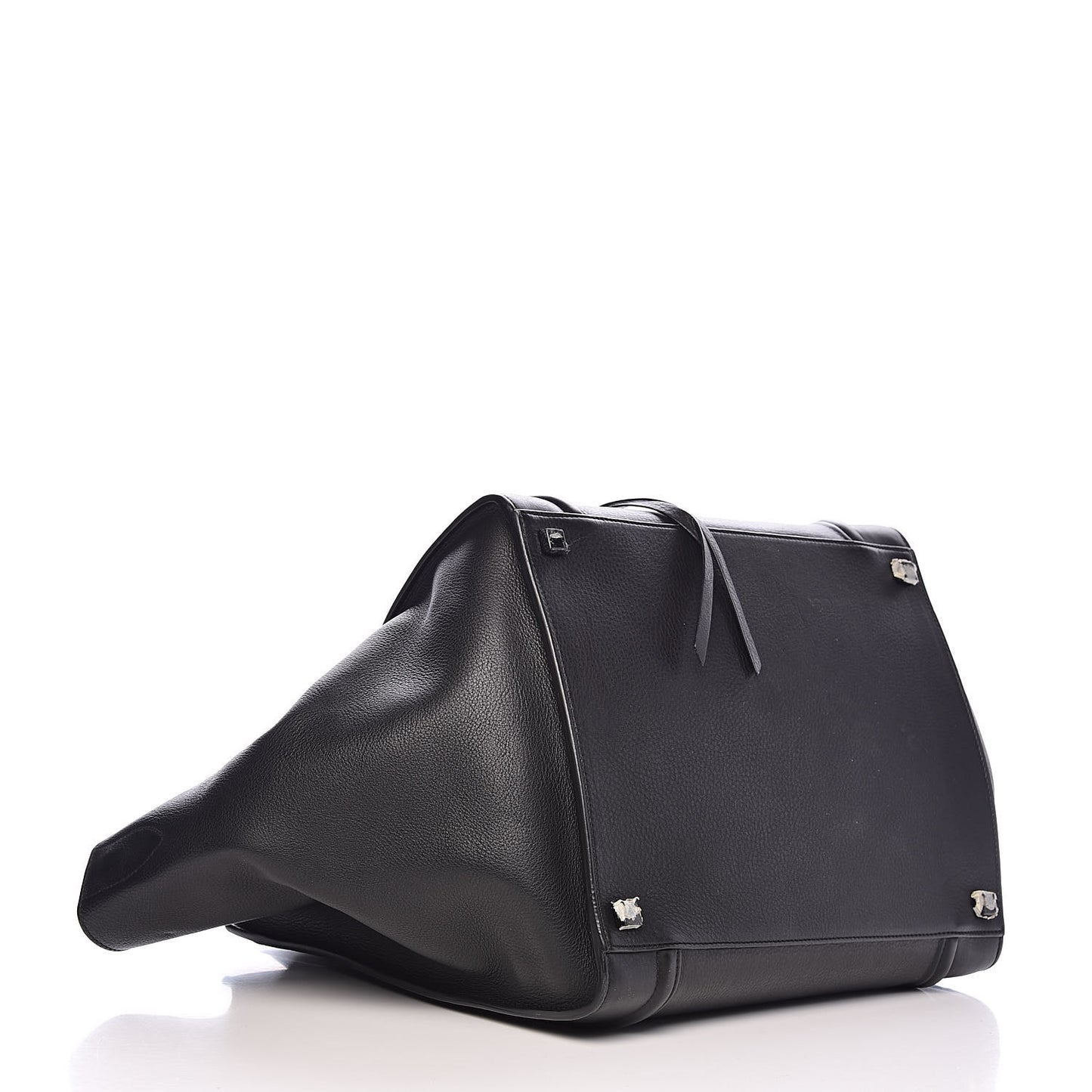 Supple Calfskin Medium Phantom Luggage Black