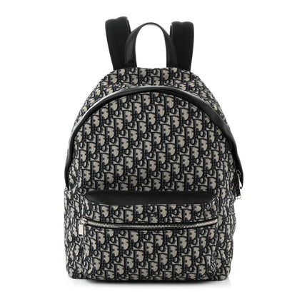 Christian Dior Oblique Calfskin Rider Backpack Beige Black 1 of 10