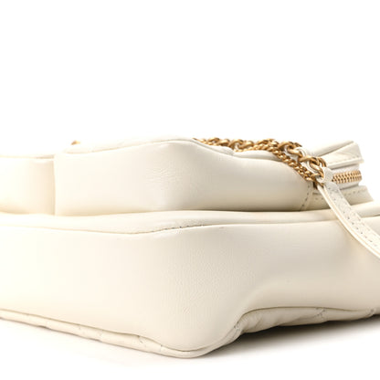Chanel Calfskin Quilted Small Camera Case White 10 of 10