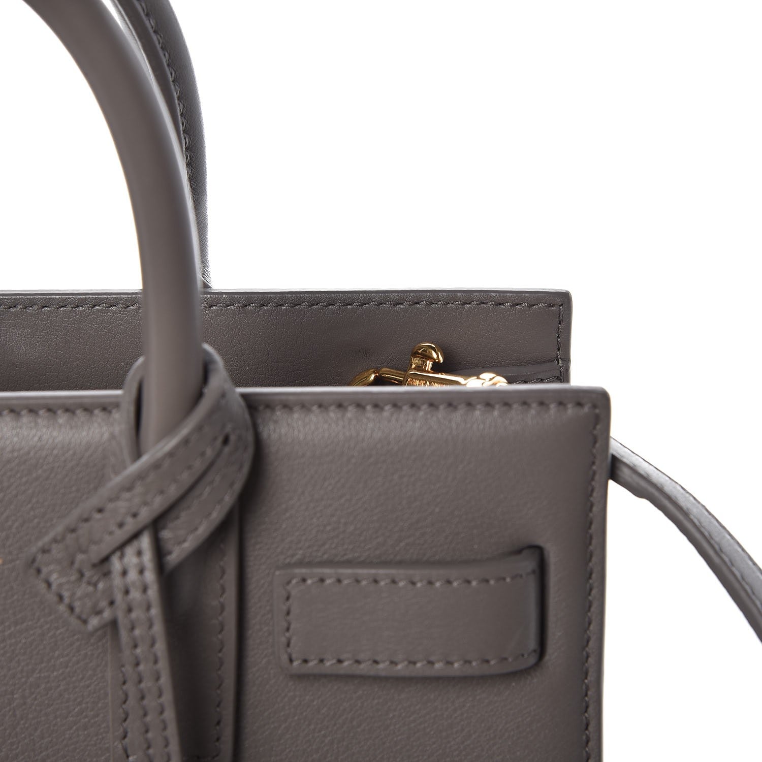 Saint Laurent Calfskin Nano Sac De Jour Fog 9 of 10