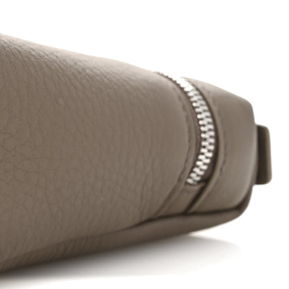 Loro Piana Grained Calfskin L19 Extra Pocket Pouch Warm Mastic 9 of 11