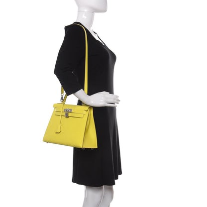 Hermes Epsom Kelly Sellier 28 Lime 2 of 11