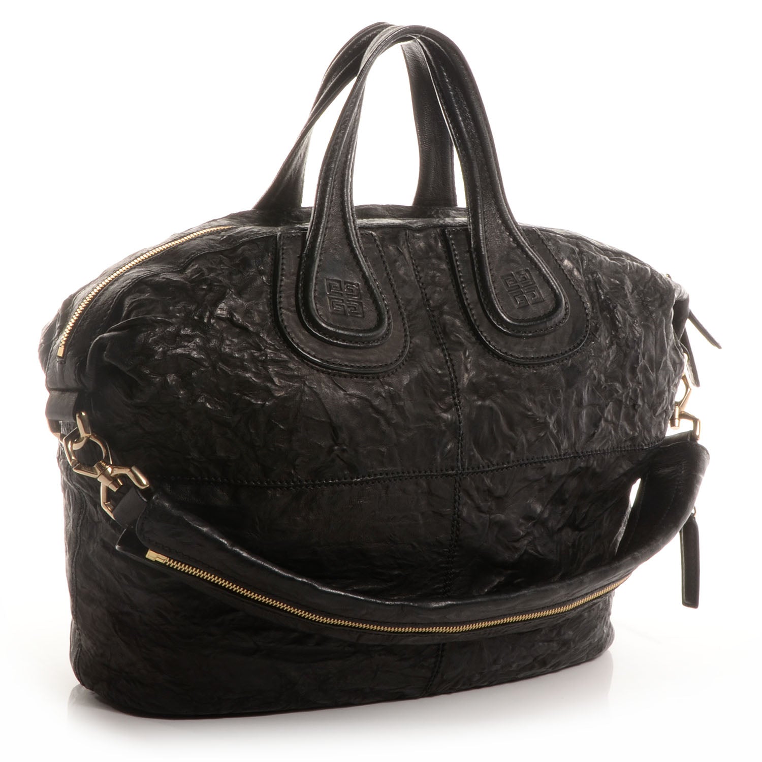 Givenchy Wrinkled Lambskin Medium Nightingale Black 3 of 10