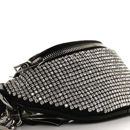 Alexander Wang Rhinestone Mesh Mini Attica Belt Bag Black 8 of 9
