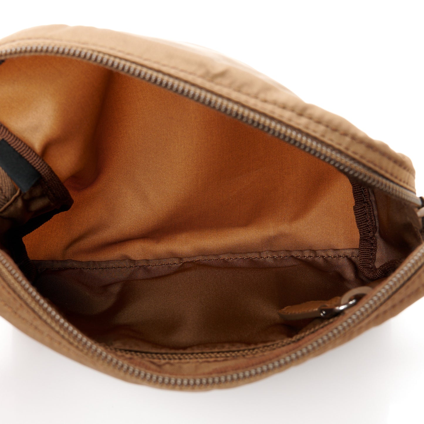 Tessuto Nylon Cosmetic Pouch Cacao