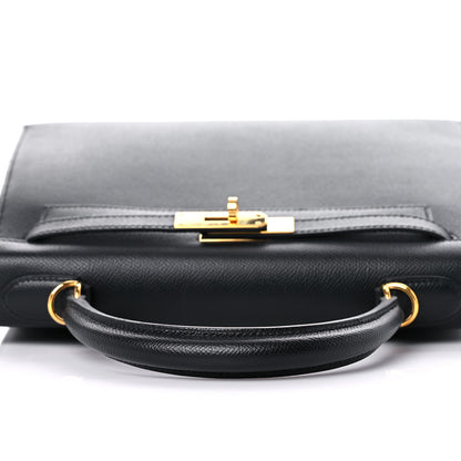 Hermes Epsom Kelly Sellier 28 Black 12 of 37