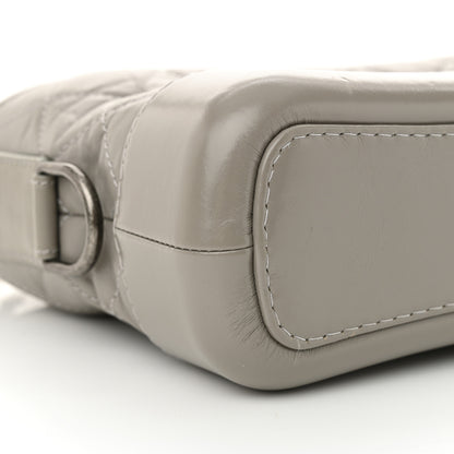 Chanel Aged Calfskin Quilted Small Gabrielle Hobo Grey 9 of 14
