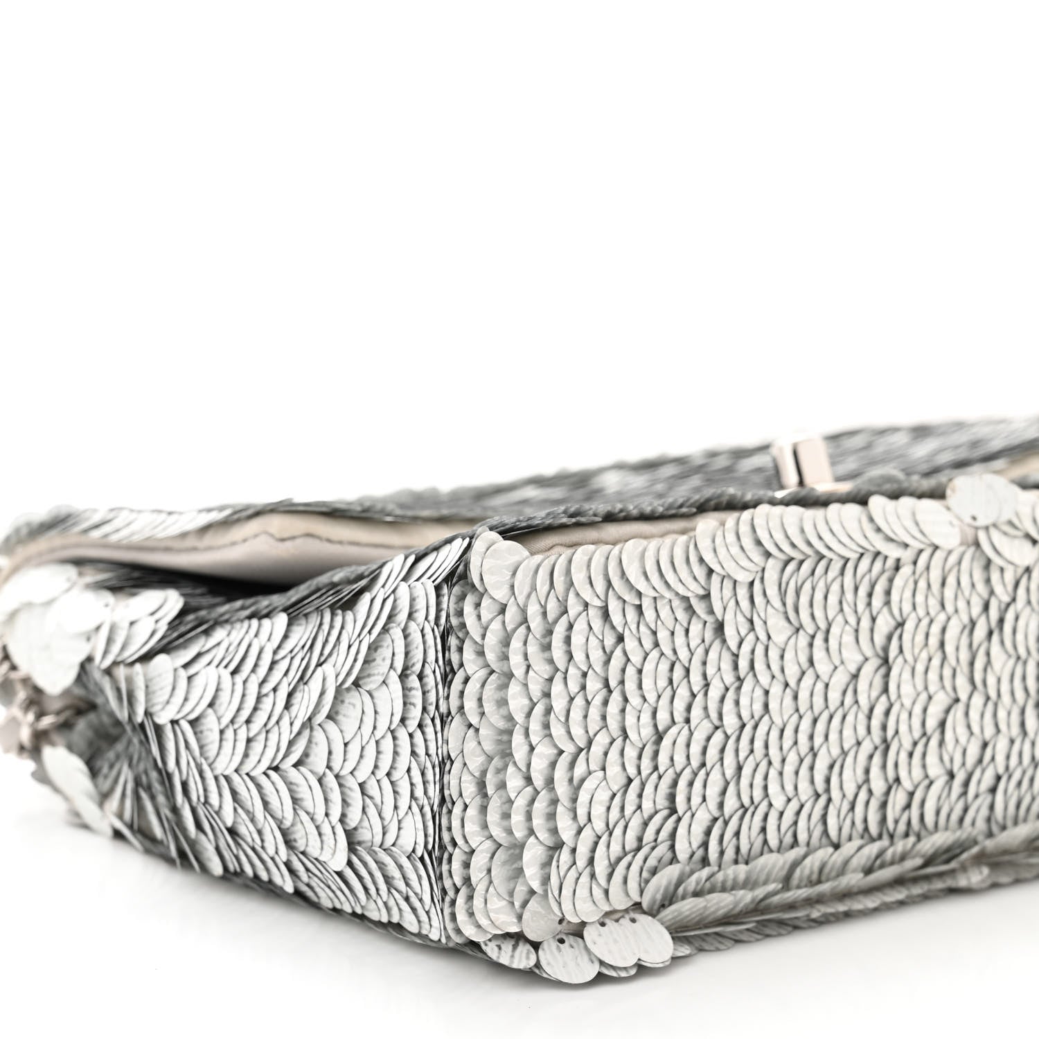Chanel Sequin Paillette Small Flap Grey 9 of 11