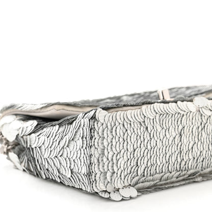 Chanel Sequin Paillette Small Flap Grey 9 of 11