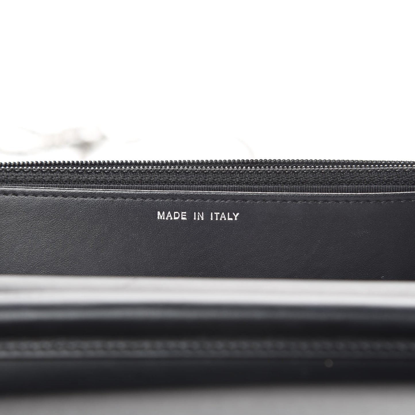 Aged Calfskin Lucky Charms Casino 2.55 Reissue Wallet on Chain WOC Black