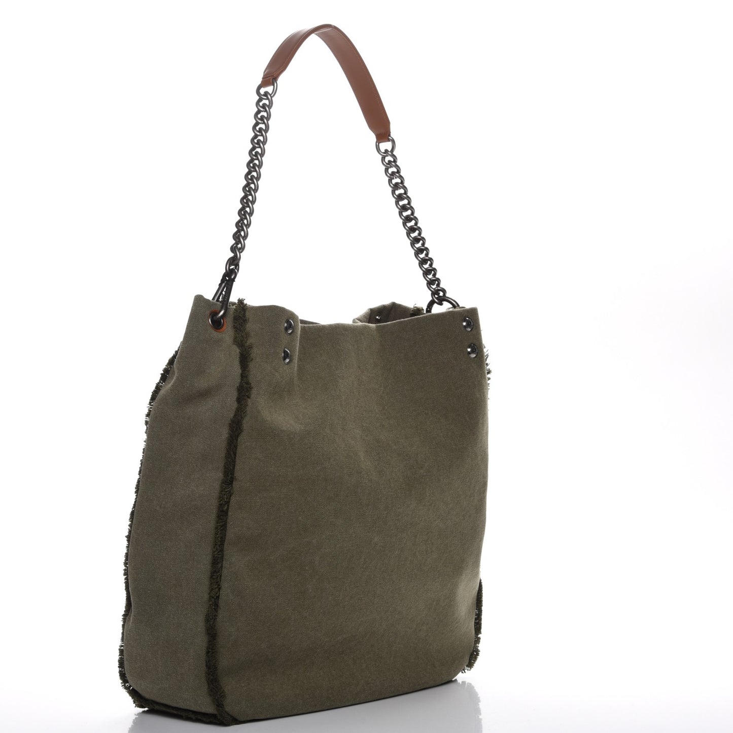 Canvas Sequins Cubano Trip Hobo Khaki