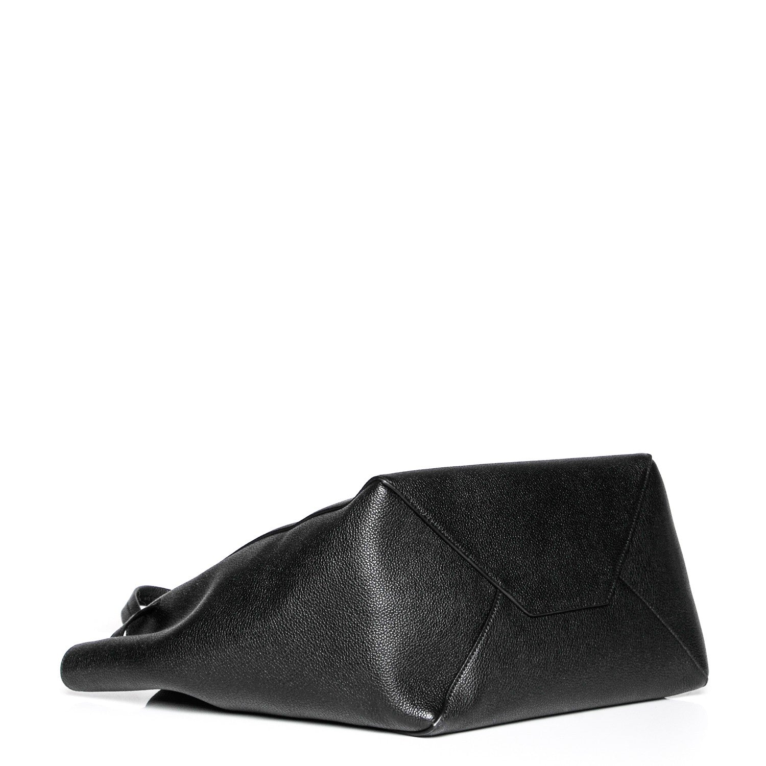 Celine Soft Grained Calfskin Small Belt Cabas Phantom Black 4 of 7