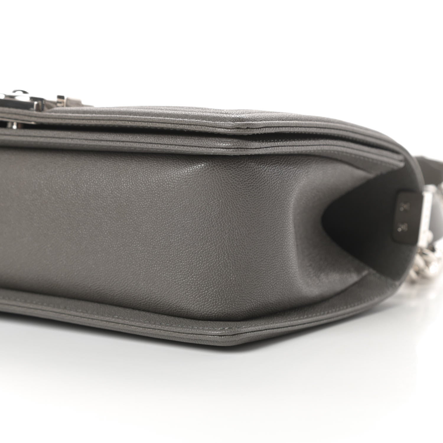 Chanel Caviar Quilted Medium Boy Flap Grey 10 of 11