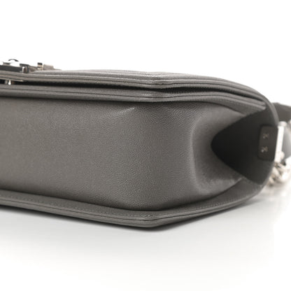 Chanel Caviar Quilted Medium Boy Flap Grey 10 of 11