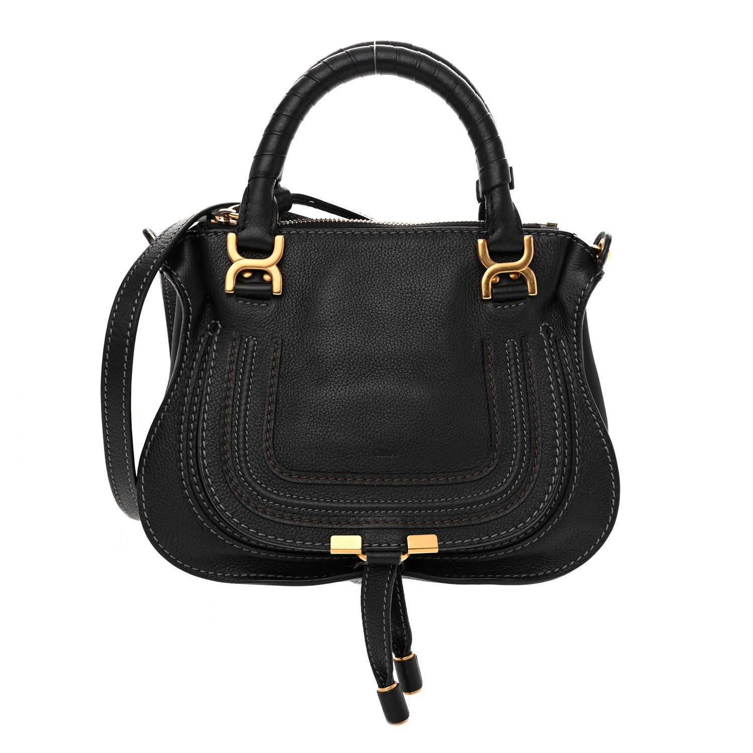 Chloe Calfskin Mini Marcie Satchel Black 1 of 9