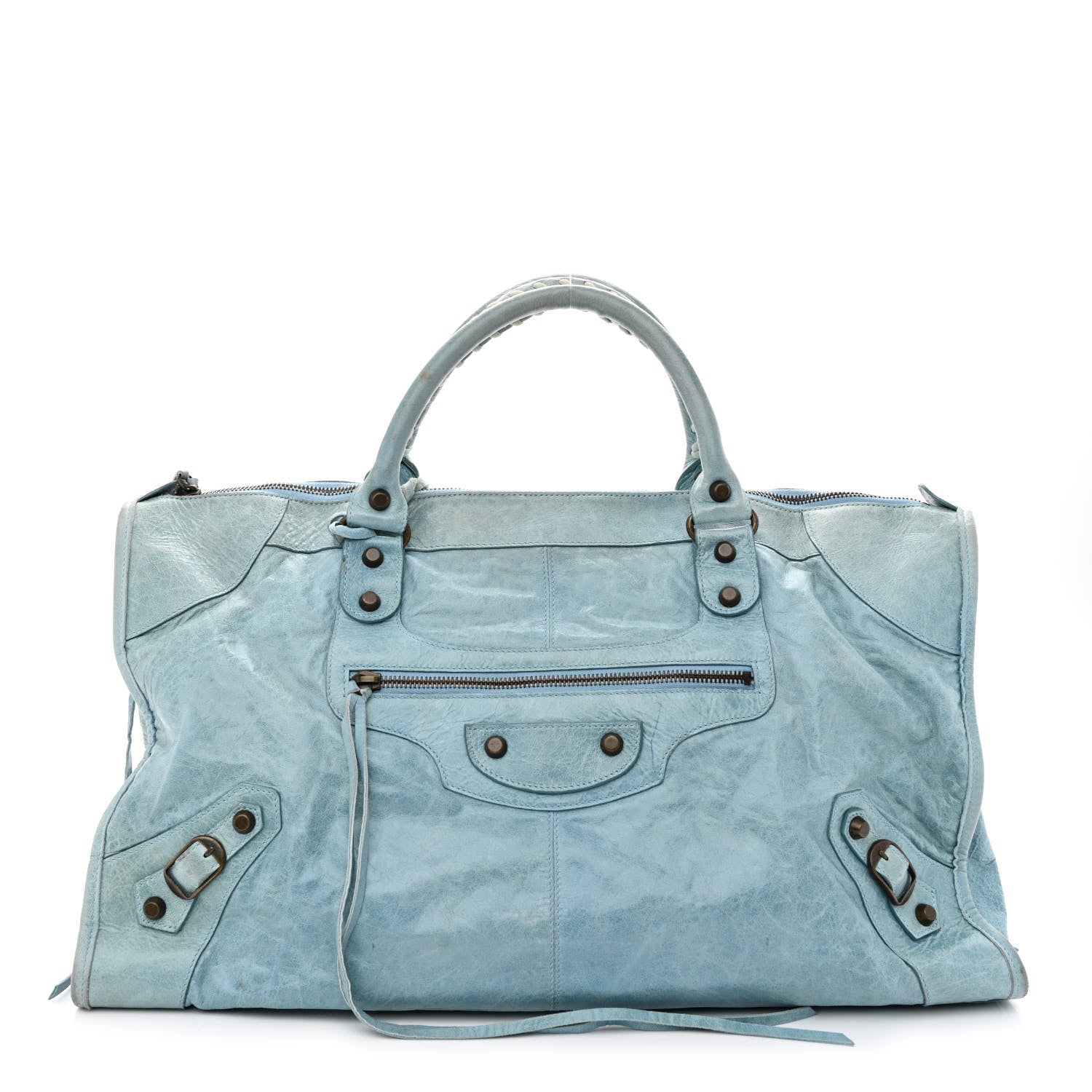 Balenciaga Agneau Classic Hardware Work Sky Blue 3 of 16